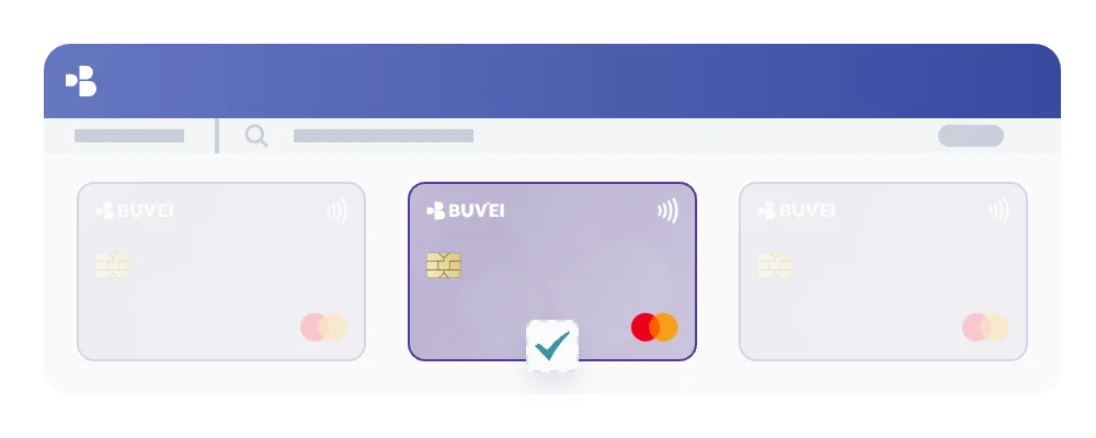 إصدار بطاقة Buvei افتراضية